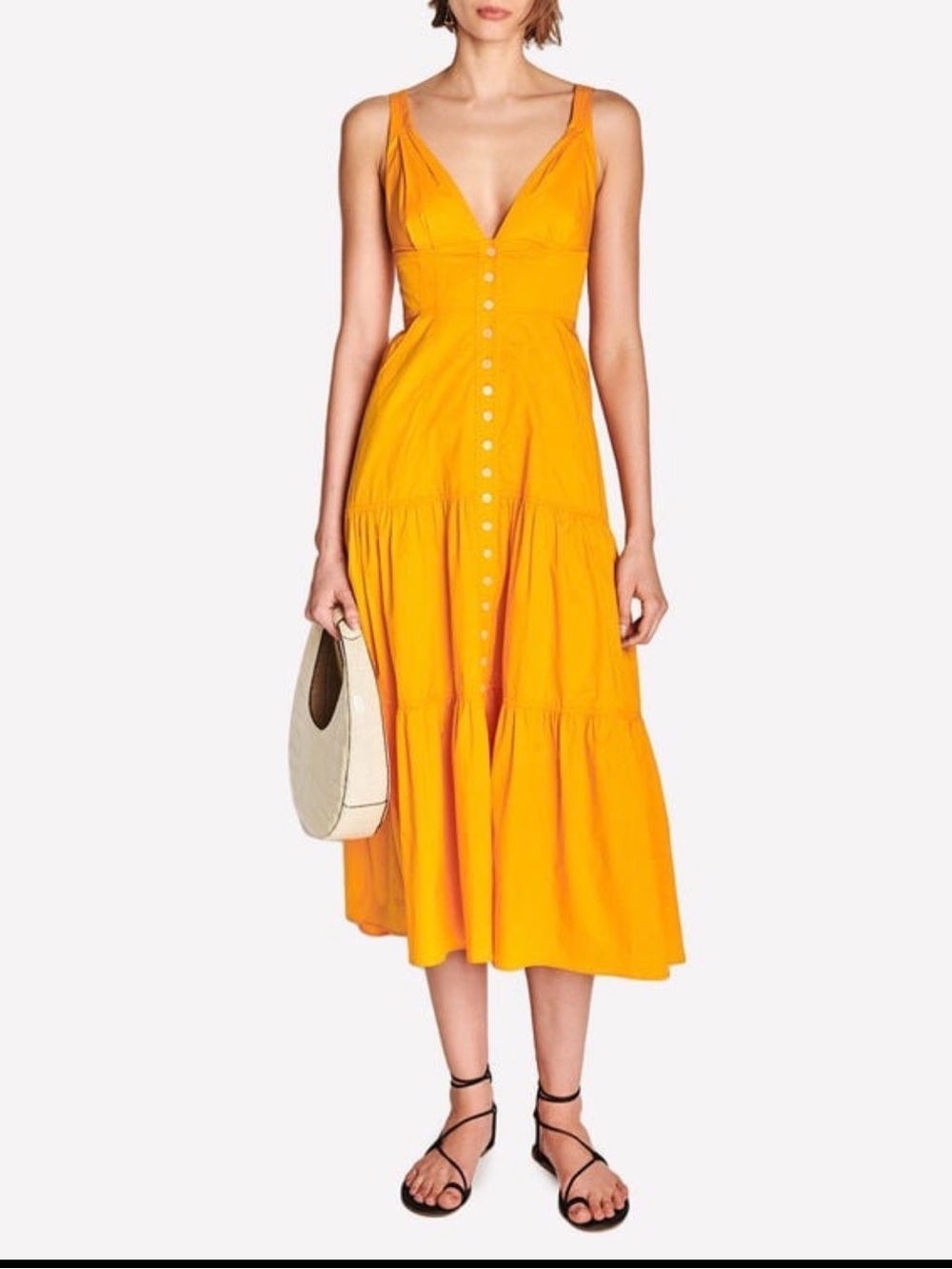 A.L.C. Jordyn Tiered Midi Dress - Picture 2 of 2
